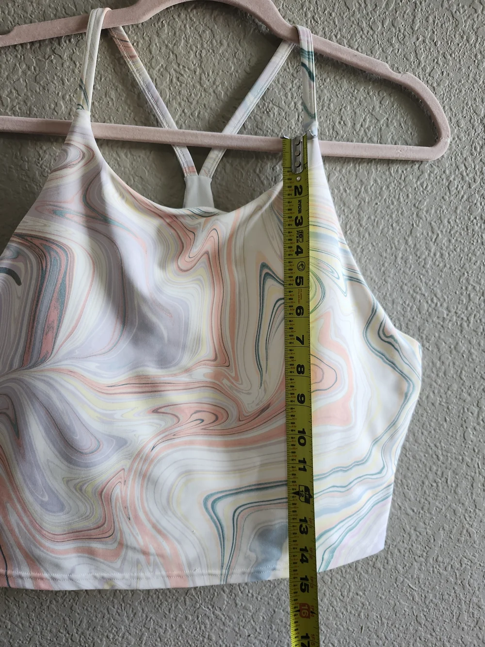 Old Navy Pastel Marble-Print Cropped Cami